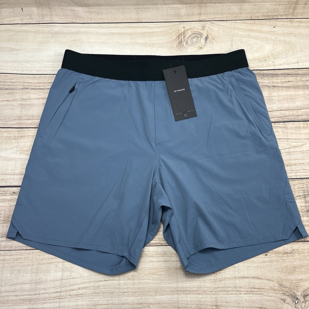 Ten Thousand Men's Athletic Shorts in Blue and Black